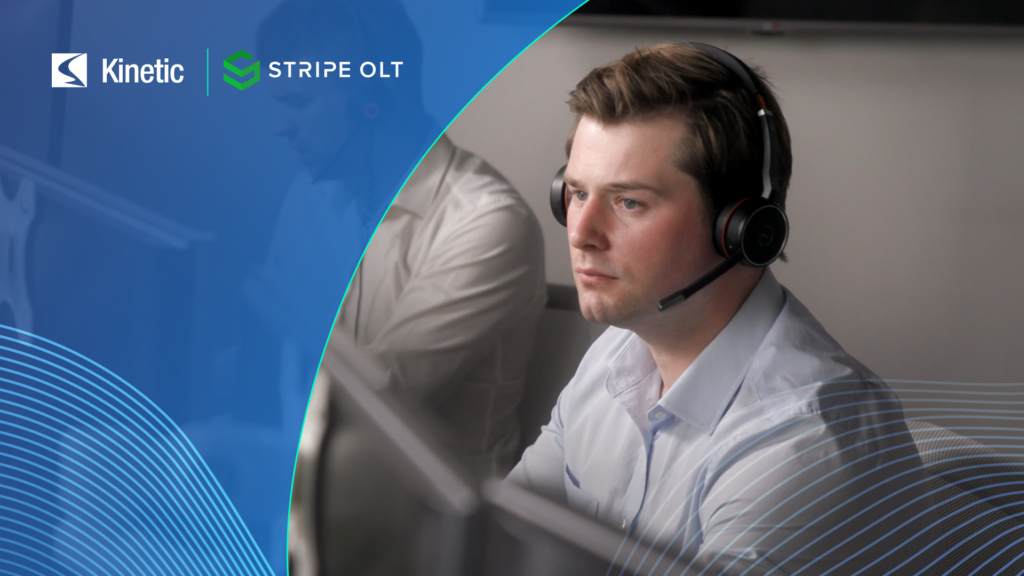 Man wearing headset